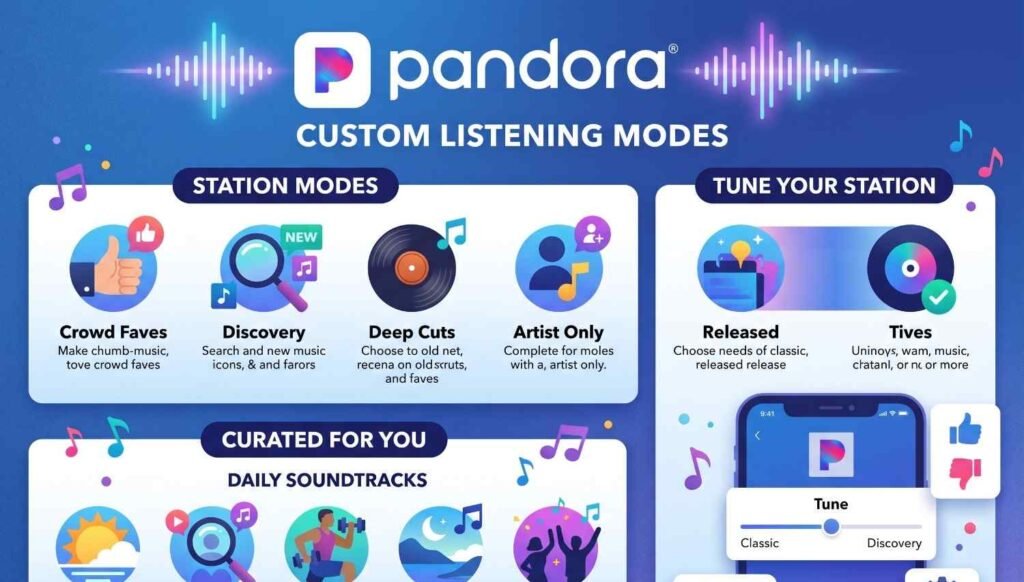 Pandora Custom Listening Modes