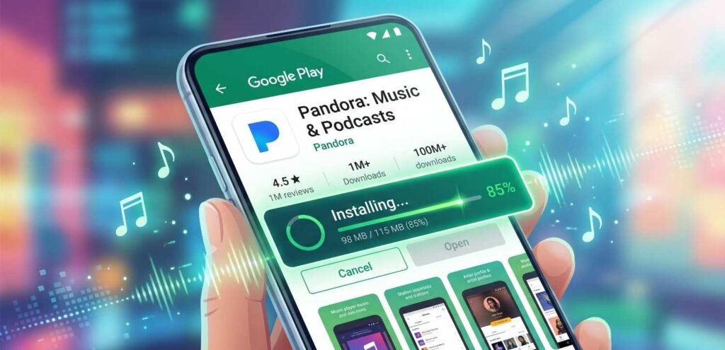 Pandora App Installation Screen